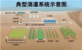 典型滴灌系统示意图